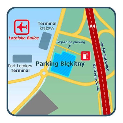 Parking Błękitny Balice Krakow zdjęcie 2